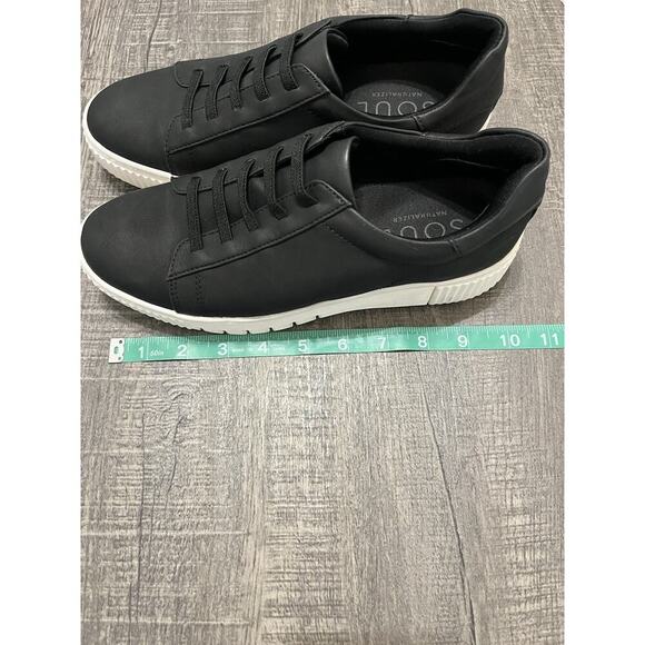 Soul Naturalizer Faux Leather Tia Step In Sneakers Women Laced Slip On Black, 8 - Picture 8 of 8